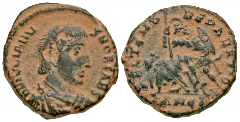 Julian II. As Caesar, A.D. 355-360. AE reduced majorina (15.5 mm, 2.61 g, 12 h)....