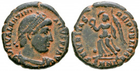 Valentinian I. A.D. 364-375. AE centenionalis (17.49 mm, 2.77 g, 1 h). Nicomedia mint, struck A.D. 364/5, 366/7 (and later). D N VALENTINI-ANVS P F AV...