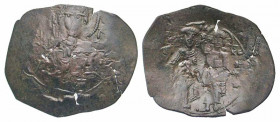Manuel I Comnenus-Ducas. 1230-1237. AE trachy (26.7 mm, 1.18 g, 6 h). Thessalonica mint. OAΓIOC ΔHMHTRI, nimbate half-length bust of St. Demetrius fac...