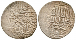 Timurid. Sultan Husayn. 3rd reign, 873-911/1469-1506. AR tanka (24.4 mm, 4.86 g, 6 h). Herat, ND. With title Abu'l Ghazi. Album 2431. VF.