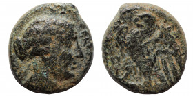 PTOLEMAIC KINGS OF EGYPT. Berenike II, wife of Ptolemy III, circa 244/3-221 BC. Ae (bronze, 4.25 g, 16 mm), uncertain mint on the north Syrian coast. ...