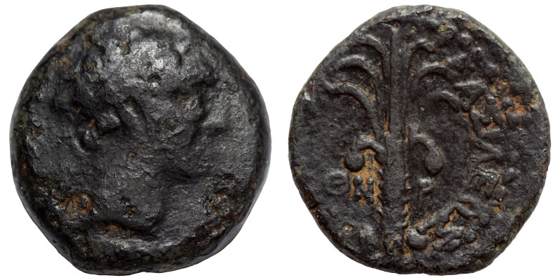 SELEUKID KINGS of SYRIA. Demetrios I Soter, 162-150 BC. Ae (bronze, 2.77 g, 15 m...