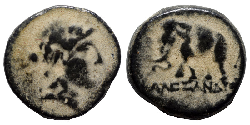 SELEUKID KINGS OF SYRIA. Alexander I Balas, 152-145 BC. Ae (bronze, 2.88 g, 15 m...