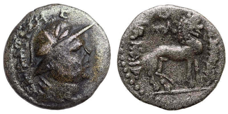 YUEH-CHI. Sapadbizes, late 1st century BC. Hemidrachm (silver, 0.96 g, 15 mm). C...