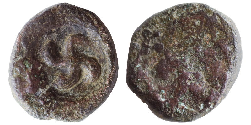 POST-MAURYAN (Punjab). Taxila (local coinage), circa 1st century BC. Ae (bronze,...
