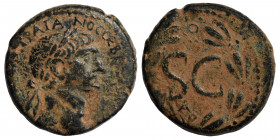 SYRIA, Seleucis and Pieria. Antioch. Trajan, 98-117. As (bronze, 12.22 g, 26 mm) [AVTOKP KAIC NЄP ] TPAIANOC CЄB [ΓЄPM ΔAK] laureate head to right. Re...