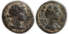 SYRIA, Seleucis and Pieria. Antioch. Pseudo-autonomous issue. Time of Antoninus Pius, 138-161. Ae (bronze, 2.77 g, 13 mm). Laureate and draped bust of...