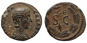 SYRIA, Seleucis and Pieria. Antioch on the Orontes. Julia Mamaea, 222-235. Assarion (bronze, 4.51 g, 18 mm). IOYΛ MAMЄA CЄBACTH, draped bust of Julia ...