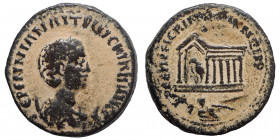 MESOPOTAMIA, Rhesaena. Herennia Etruscilla, 249-251. Ae (Bronze, 13.18 g, 29mm) ƐΡƐΝΝΙΑΝ ΑΙΤΡⲰϹΚΙΛΛΑΝ ϹƐΒ diademed and draped bust to right, set on a ...