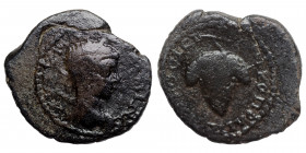 MOESIA INFERIOR, Nicopolis ad Istrum. Elagabalus. 218-222. Ae (bronze, 2.30 g, 19 mm). [AVT] M AVP ANTΩNEINOC, laureate and cuirassed bust of Elagabal...