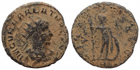 Vabalathus, usurper, 268-272. Antoninianus (bronze, 2.47 g, 21 mm), Antioch. IM C VHABALATHVS AVG Radiate, draped and cuirassed bust of Vabalathus to ...
