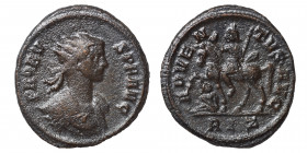 Probus, 276-282. Antoninianus (silvered bronze, 3.95 g, 21 mm). Rome, struck 281. PROBVS P F AVG Radiate and cuirassed bust right. Rev. ADVENTVS AVG P...