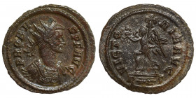 Probus, 276-282. Antoninianus (silvered bronze, 3.98 g, 23 mm). Rome, struck 276 - 282. PROBVS P F AVG Bust of Probus, radiate, cuirassed, right or bu...