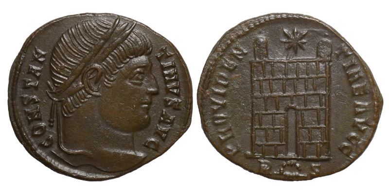 Constantine I, 307/10-337. Follis (bronze, 2.52 g, 20 mm ). Rome, struck 326. CO...