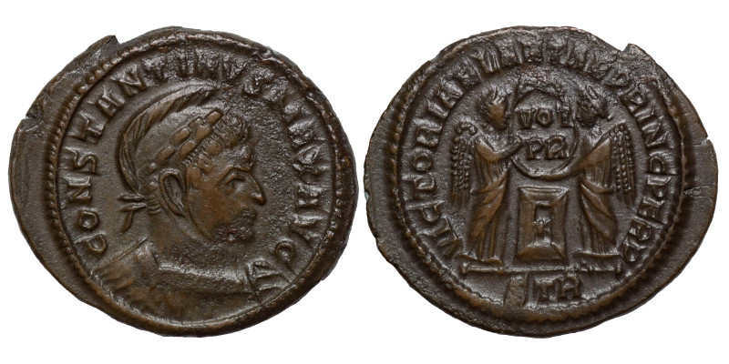 Constantine I, 307/310-337. Follis (Bronze, 2.97 g, 20 mm). Trier, struck 319. C...