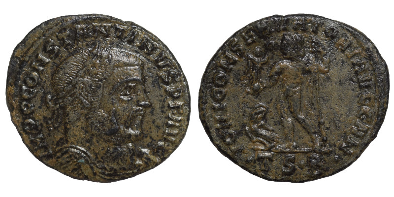Constantine I, 307/10-337. Follis (bronze, 3.67 g, 24 mm). Thessalonica, struck ...