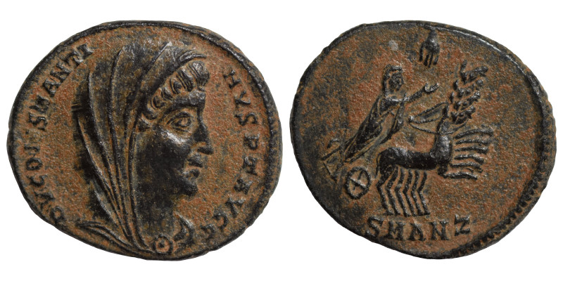 Divus Constantine I, died 337. Follis (bronze, 1.45 g, 16 mm), Antioch. DV CONST...