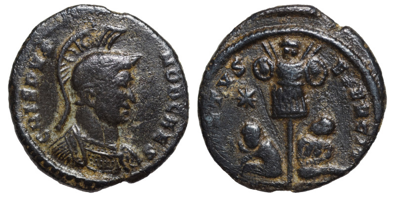 Crispus, as Caesar, 316-326. Follis (bronze, 2.20 g, 19 mm). Treveri (Trier), st...