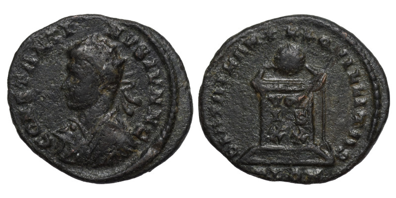 Constantine II, as Caesar, 316-337. Follis (branze, 2.61 g, 20 mm), Londinium. C...