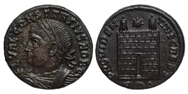 Constantius II, as Caesar, 324-337. Follis (bronze, 2.96 g, 19 mm), Rome. FL VAL...