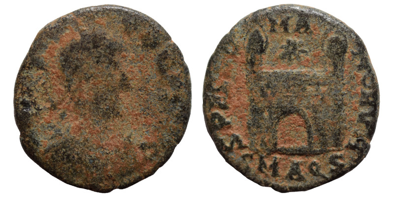 Flavius Victor, 387-388. Follis (bronze, 0.96 g, 13 mm), Aquileia. DN FL VICTOR ...