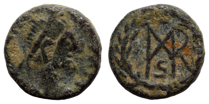 Marcian, 450-457, Nummus (bronze, 1.22 g, 11 mm), Constantinople. D N MARCIANVS ...