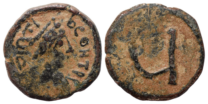 Tiberius II Constantine, 578-582. Pentanummium (bronze, 1.78 g, 16 mm), Constant...