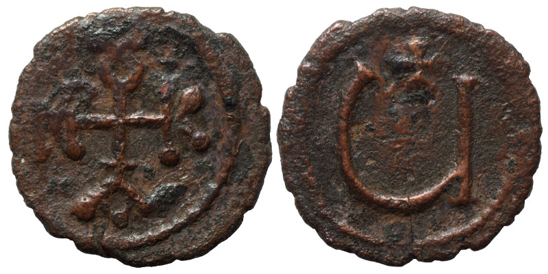 Maurice Tiberius, 582-602. Pentanummium (bronze, 1.05 g, 15 mm), Theoupolis (Ant...