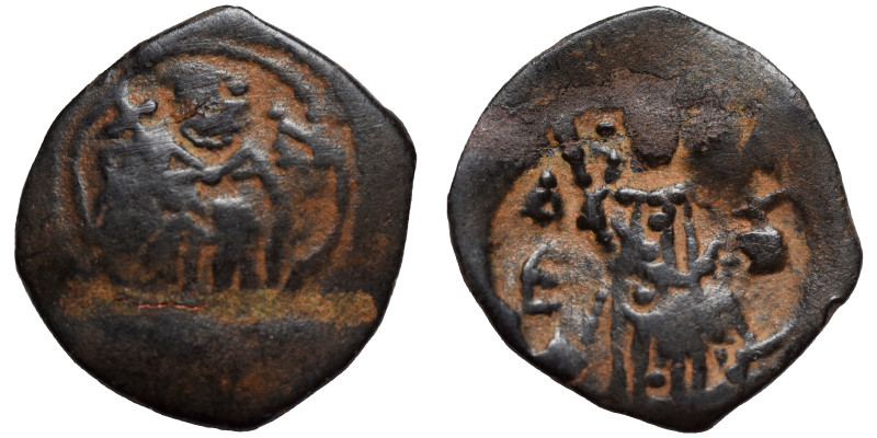 John III, emperor of Trebizond, 1342-1344. Trachy (bronze, 1.42 g, 18 mm). Nimba...