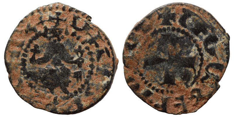 ARMENIA, Cilician Armenia. Gosdantin II (III?), 1344-1363. Pogh (bronze, 1.40 g,...