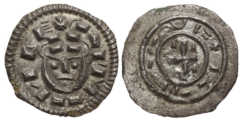 HUNGARY. Coloman, 1095-1116. Denar (silver, 0.40 g, 12 mm). Obv: + CALMAN RE. Cr...