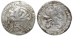 NETHERLANDS. Verenigde Nederlanden (United Netherlands). 1581-1795. Leeuwendaalder (Silver, 25.42 g, 40 mm), Holland, Dordrecht, 1589. MO NO ARG ORDIN...