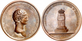 RUSSLAND | GROSSFUERSTENTUM / KAISERREICH
Alexander I., 1801 - 1825. Bronzemedaille 1801, von C. Leberecht (Kopie Ivanov), auf seine Krönung in Moska...