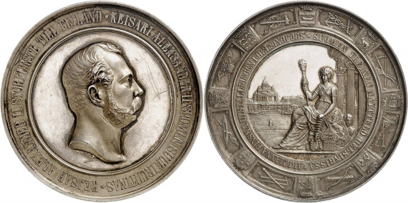 RUSSLAND | GROSSFUERSTENTUM / KAISERREICH
Alexander II., 1855 - 1881. Silbermed...