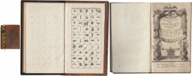 FRÜHE NUMISMATISCHE SCHRIFTEN. ANONYM. Almanach des Monnoies Année 1786. Paris 1786. Gestochener Titel, 26 S. Kalender, 497 S., 7 Tf. Münzabb., 4 Tf. ...