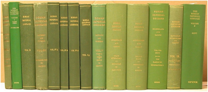 ANTIKE NUMISMATIK. ROMAN IMPERIAL COINAGE. Vol. 1 bis 10. Vol. 1 als Reprint 194...