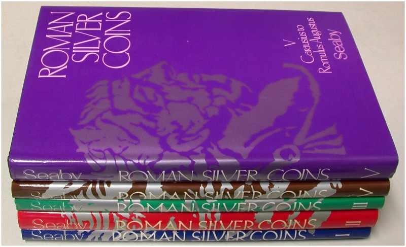 ANTIKE NUMISMATIK. SEABY, H. A. Roman Silver Coins Vol. I-V. London 1978-1987. 5...