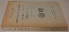 MITTELALTERLICHE UND NEUZEITLICHE NUMISMATIK. PRADEL, P. Catalogue des jetons des princes et princesses de la maison de France. Paris 1936. XX+170 S.,...