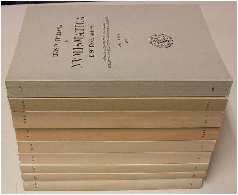 ZEITSCHRIFTEN. RIVISTA ITALIANA DI NUMISMATICA E SCIENZE AFFINI. Vol. 70/1968 - ...