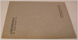 AUKTIONSKATALOGE UND VERKAUFSLISTEN. RIECHMANN & CO, Halle. Nr. 22 vom 25. 9. 1922. Eine numismatische Bibliothek. 42 S. mit 657 Nrn., Schätzpreislist...