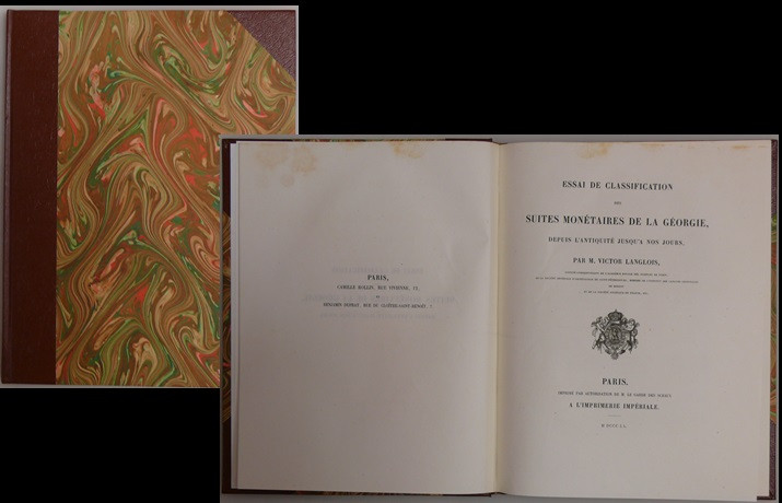 Essai de classification des monnaies de la Géorgie - 1860
Couverture rigide en ...