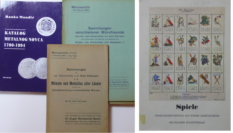 Lot de 5 catalogues sur des thèmes divers
1- Kataloge des Bayerischen Nationalm...