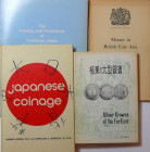 Lot de 4 ouvrages sur les monnaies d'Asie
1- Silver crowns of the Far East, M. Oka, 1966 ; 2- Money in British East Asia, Frank H. H. King, colonial ...