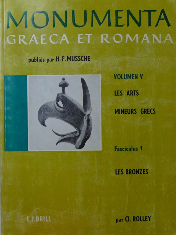 Monumenta graeca et romana, Volumen V, Les arts mineurs grecs, fascicule 1, les ...