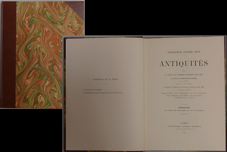 Catalogue Collection Eugène Piot Antiquités - 1890
Couverture rigide en simili-...