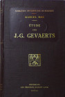 Le déclin de l'Humanisme belge, Etude sur Jean-Gaspard Gevaerts, philosophe et poète (1593-1666), Edition originale, Marcel Hoc, Bruxelles 1922
Ouvra...