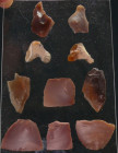 Néolithique - Collection d'outils en silex
Belle collection d'outils en silex de formes et couleurs diverses; De 20 à 55 mm.