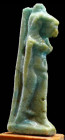 Egypte - Basse époque - Amulette en fritte bleue (Bastet) - 664 / 332 av. J.-C. (26ème-30ème dynastie)
Amulette en fritte bleue représentant la déess...
