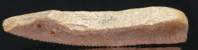 Egypte - Prédynastique - Grattoir en silex - 1500 / 1000 av. J.-C.
Beau et important grattoir en silex blanc, sculpté en forme de crocodile avec repr...