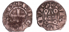 Louis X (1314-1316) - Denier tournois
A/ + LVDOVICVS REX. Croix. 
R/ +TVRONVS (étoile) CIVIS. Châtel tournois.
TTB
Dy.236-C.-L.
 Ar ; 0.88 gr ; 1...